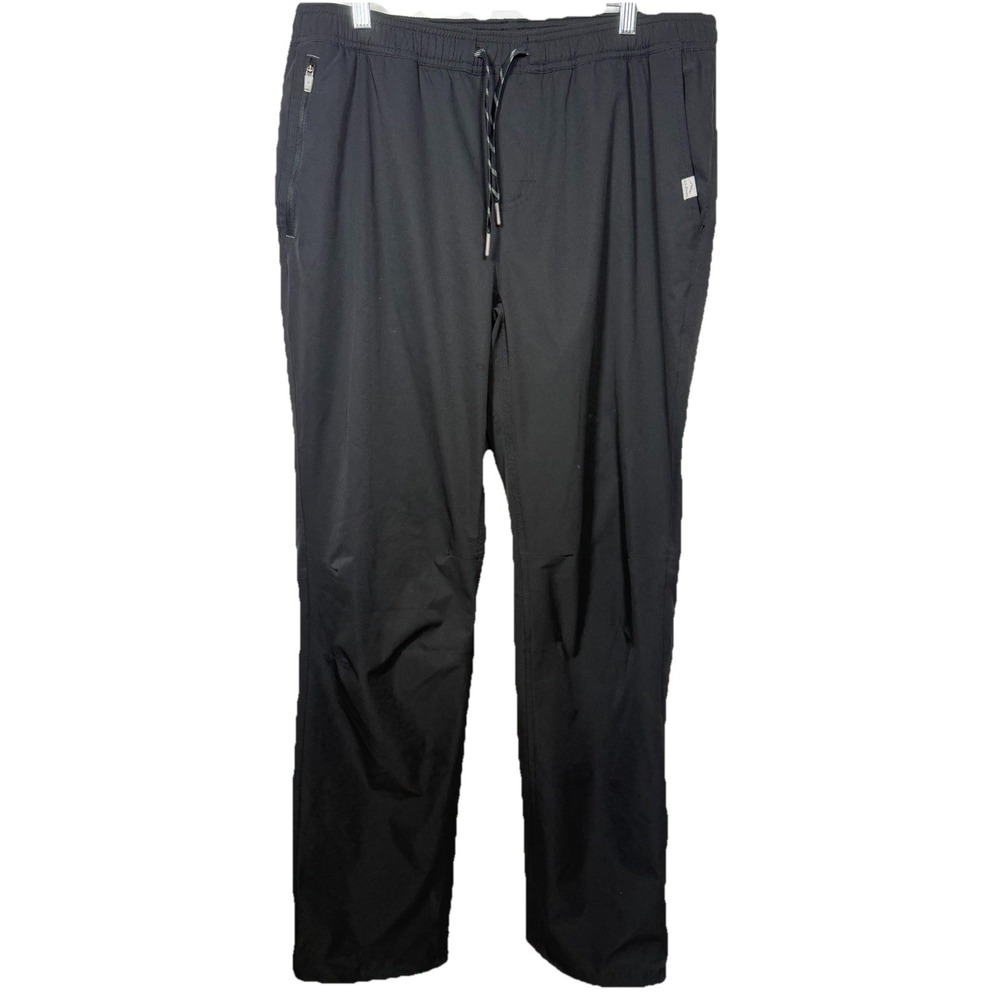 LL Bean Multisport Pants Mens Large 32 Inseam Black Stretch Travel Outdoor